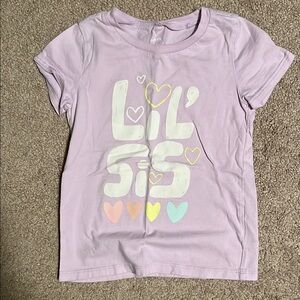 Carter’s Lil Sis Purple Kids T-Shirt